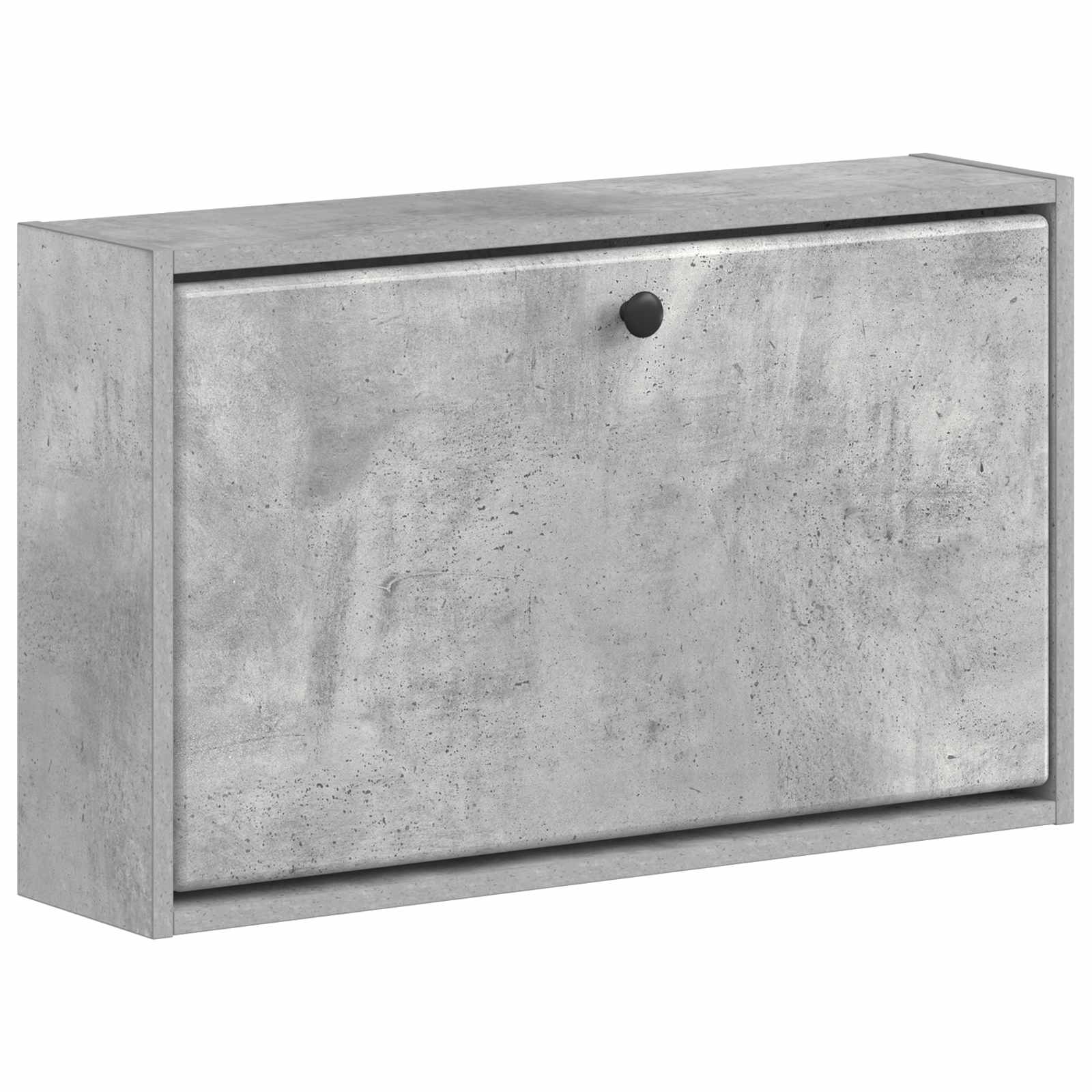 vidaXL Wisząca szafka na buty BREDA 71 x 17 x 43 cm Betonowy szary
