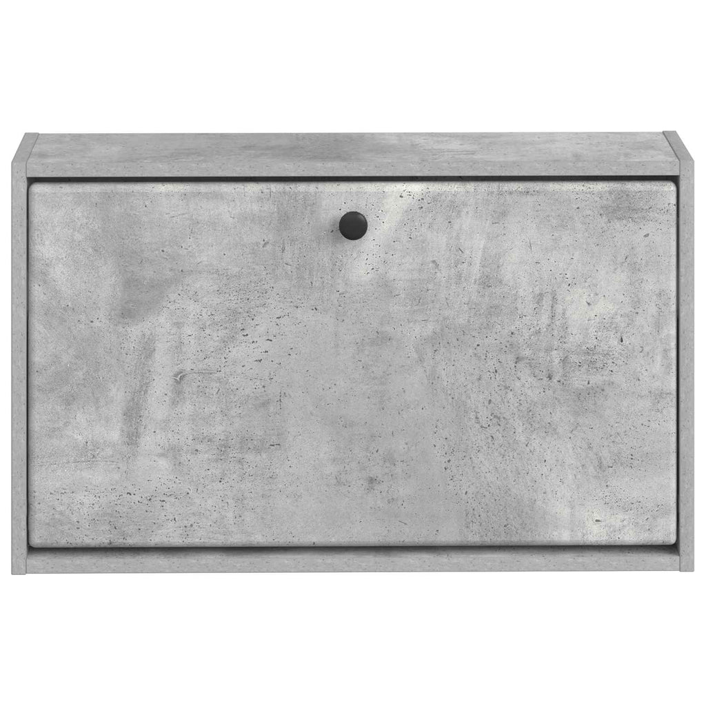 vidaXL Wisząca szafka na buty BREDA 71 x 17 x 43 cm Betonowy szary