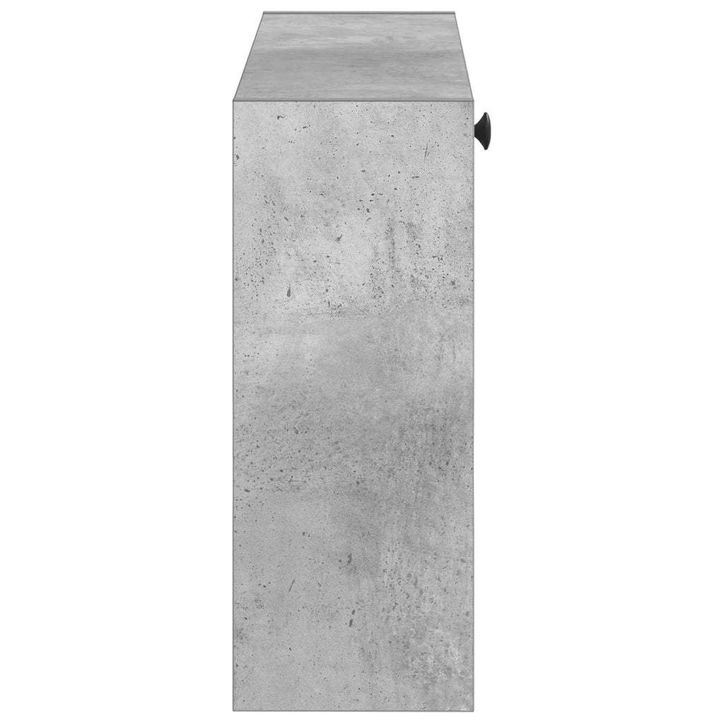 vidaXL Wisząca szafka na buty BREDA 71 x 17 x 43 cm Betonowy szary