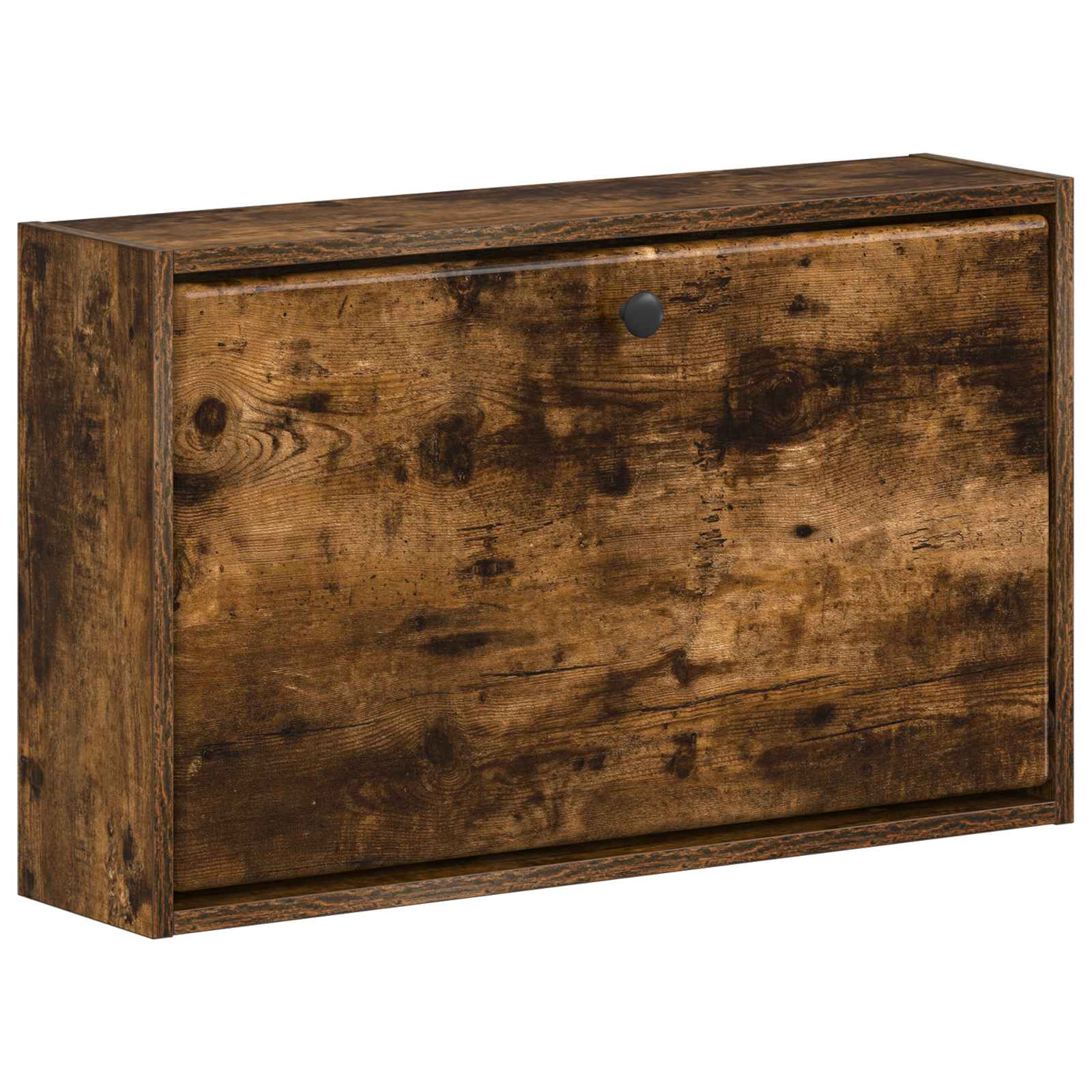 vidaXL Wisząca szafka na buty BREDA 71 x 17 x 43 cm Dąb wędzony