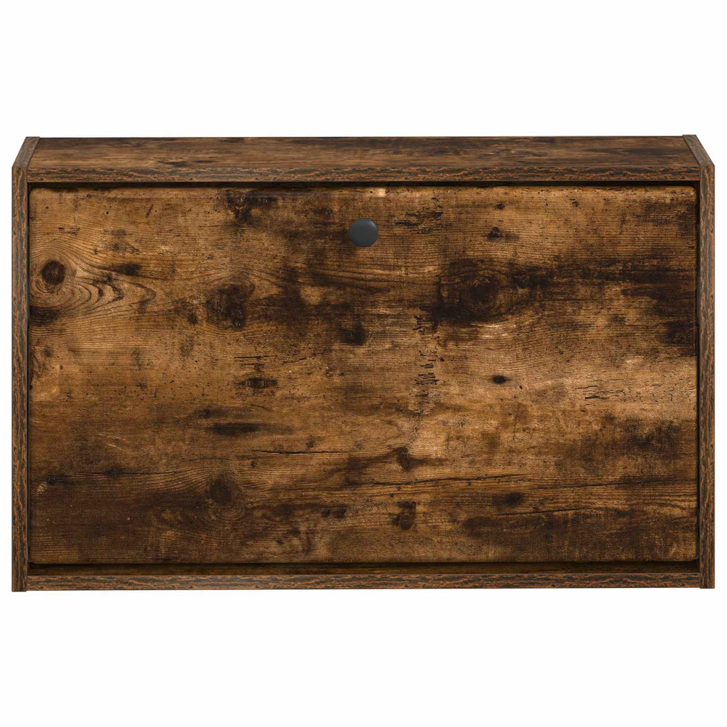 vidaXL Wisząca szafka na buty BREDA 71 x 17 x 43 cm Dąb wędzony