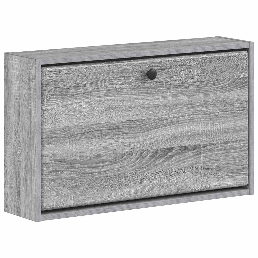 vidaXL Wisząca szafka na buty BREDA 71 x 17 x 43 cm Szary Sonoma