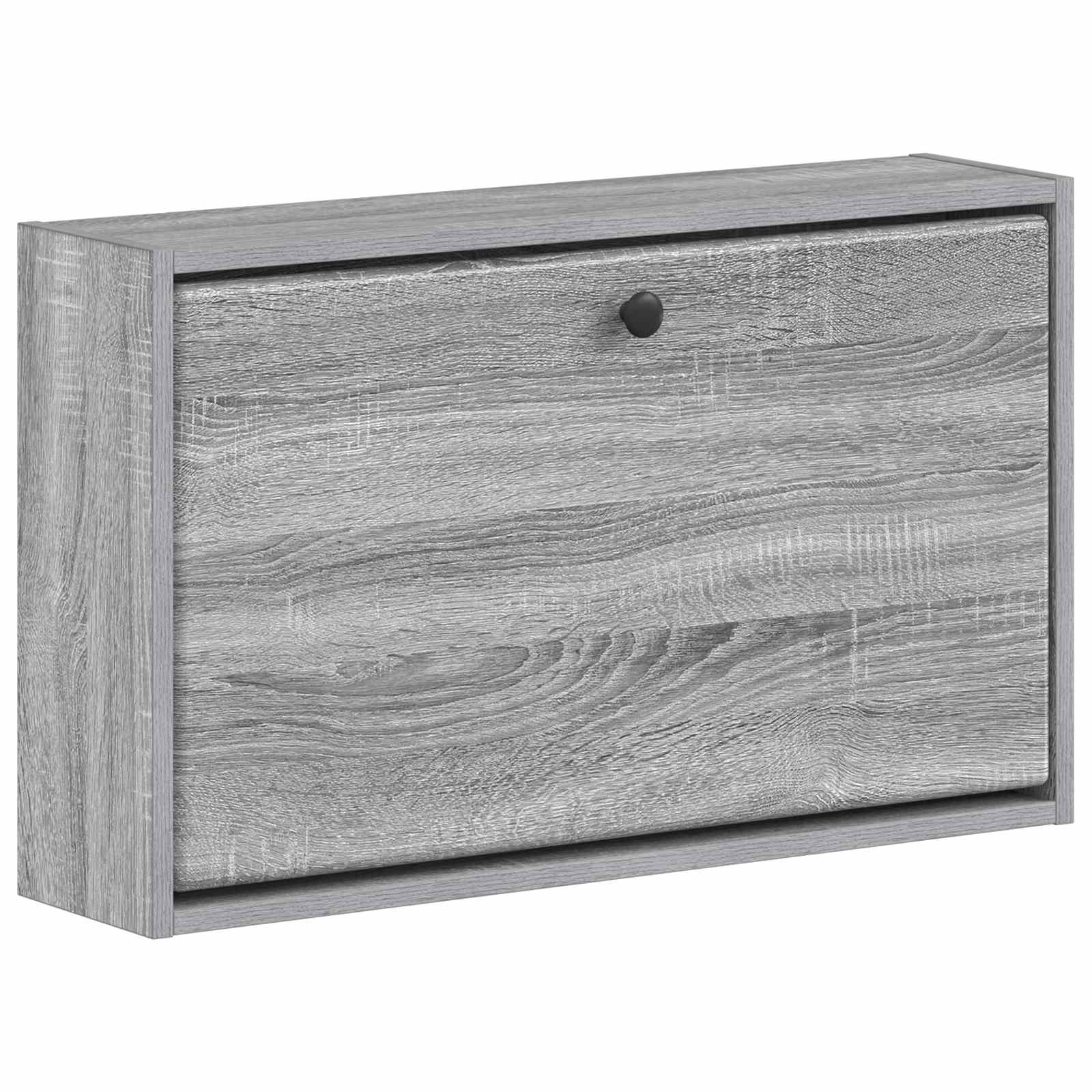 vidaXL Wisząca szafka na buty BREDA 71 x 17 x 43 cm Szary Sonoma