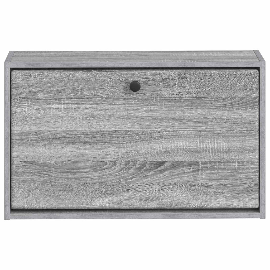 vidaXL Wisząca szafka na buty BREDA 71 x 17 x 43 cm Szary Sonoma