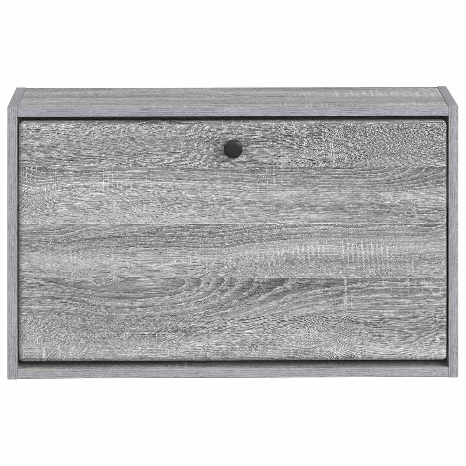 vidaXL Wisząca szafka na buty BREDA 71 x 17 x 43 cm Szary Sonoma