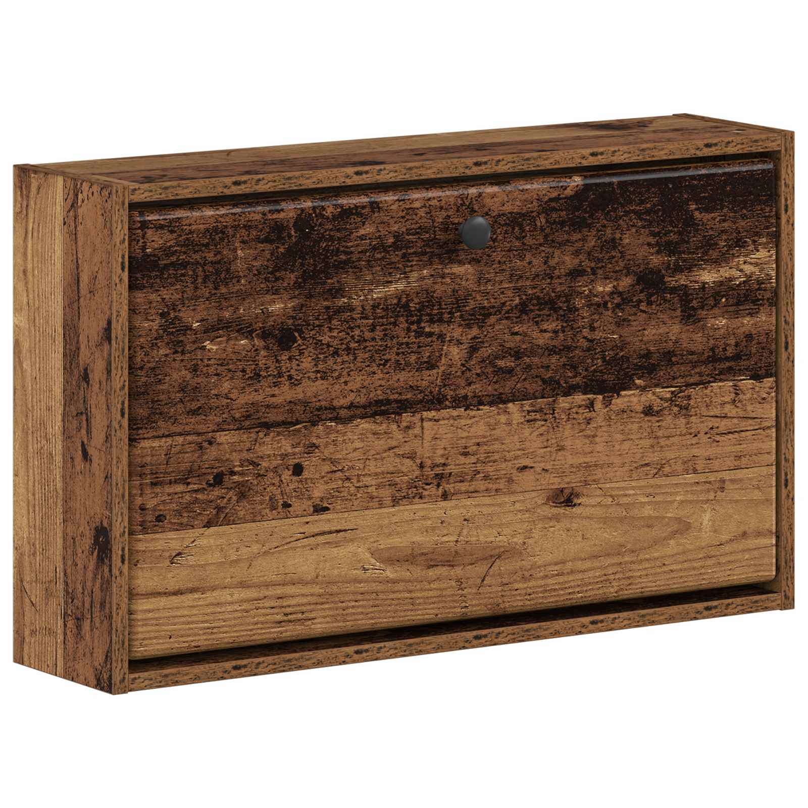 vidaXL Wisząca szafka na buty BREDA 71 x 17 x 43 cm Stare drewno