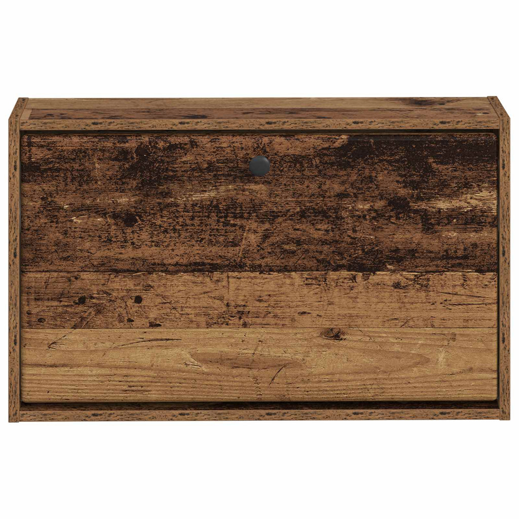 vidaXL Wisząca szafka na buty BREDA 71 x 17 x 43 cm Stare drewno