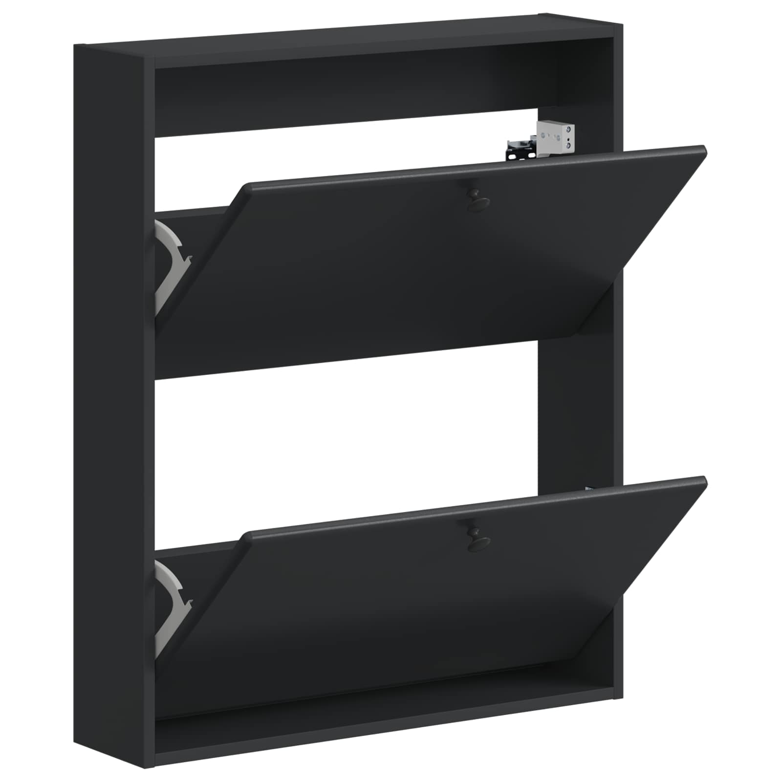 vidaXL Wisząca szafka na buty BREDA 71 x 17 x 86 cm Czarny