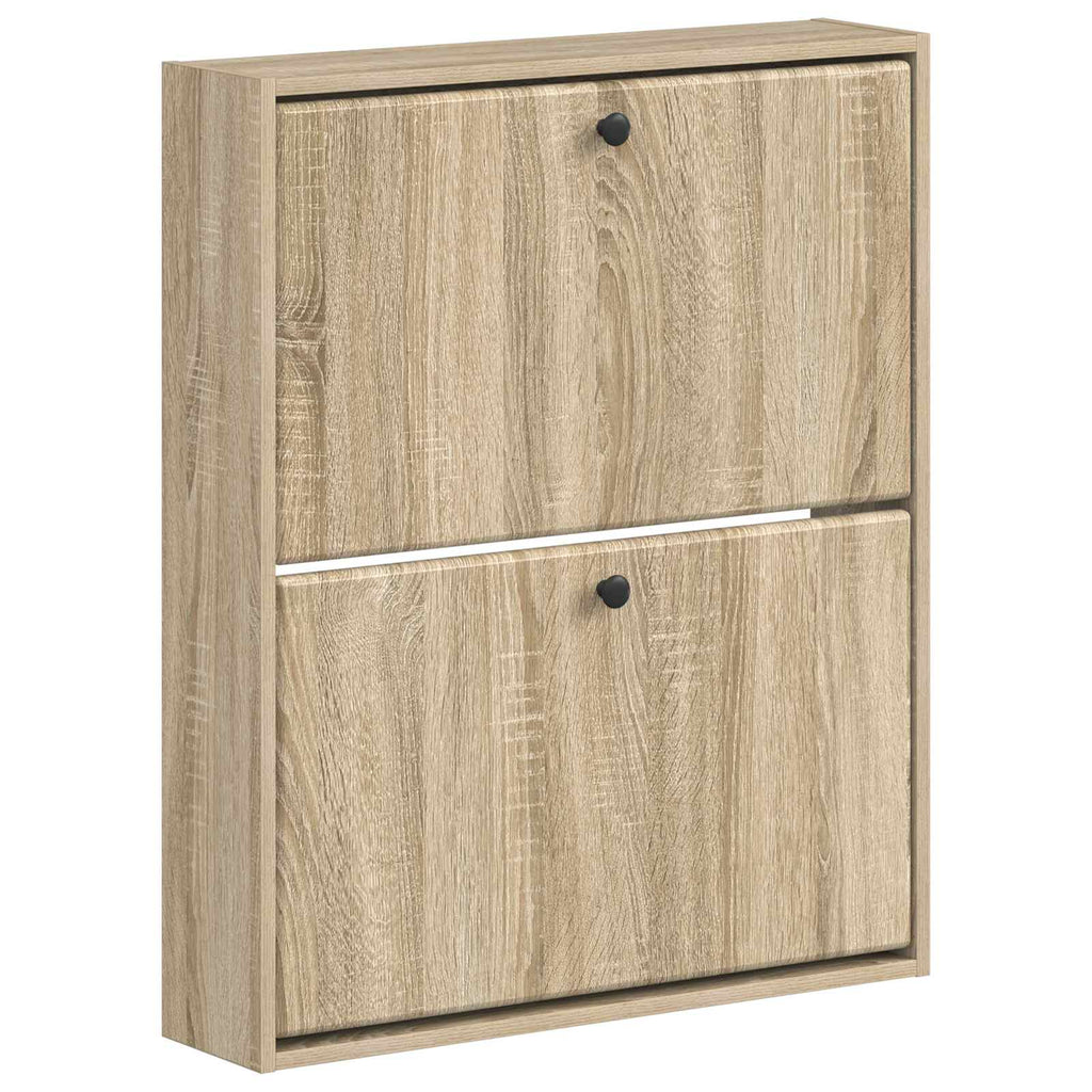 vidaXL Wisząca szafka na buty BREDA 71 x 17 x 86 cm dąb Sonoma