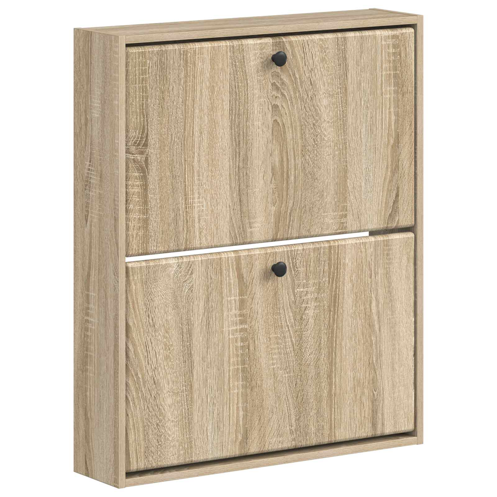 vidaXL Wisząca szafka na buty BREDA 71 x 17 x 86 cm dąb Sonoma