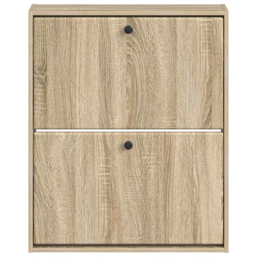 vidaXL Wisząca szafka na buty BREDA 71 x 17 x 86 cm dąb Sonoma