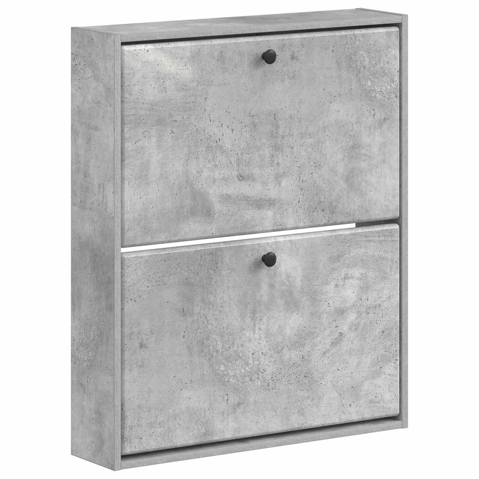 vidaXL Wisząca szafka na buty BREDA 71 x 17 x 86 cm Betonowy szary