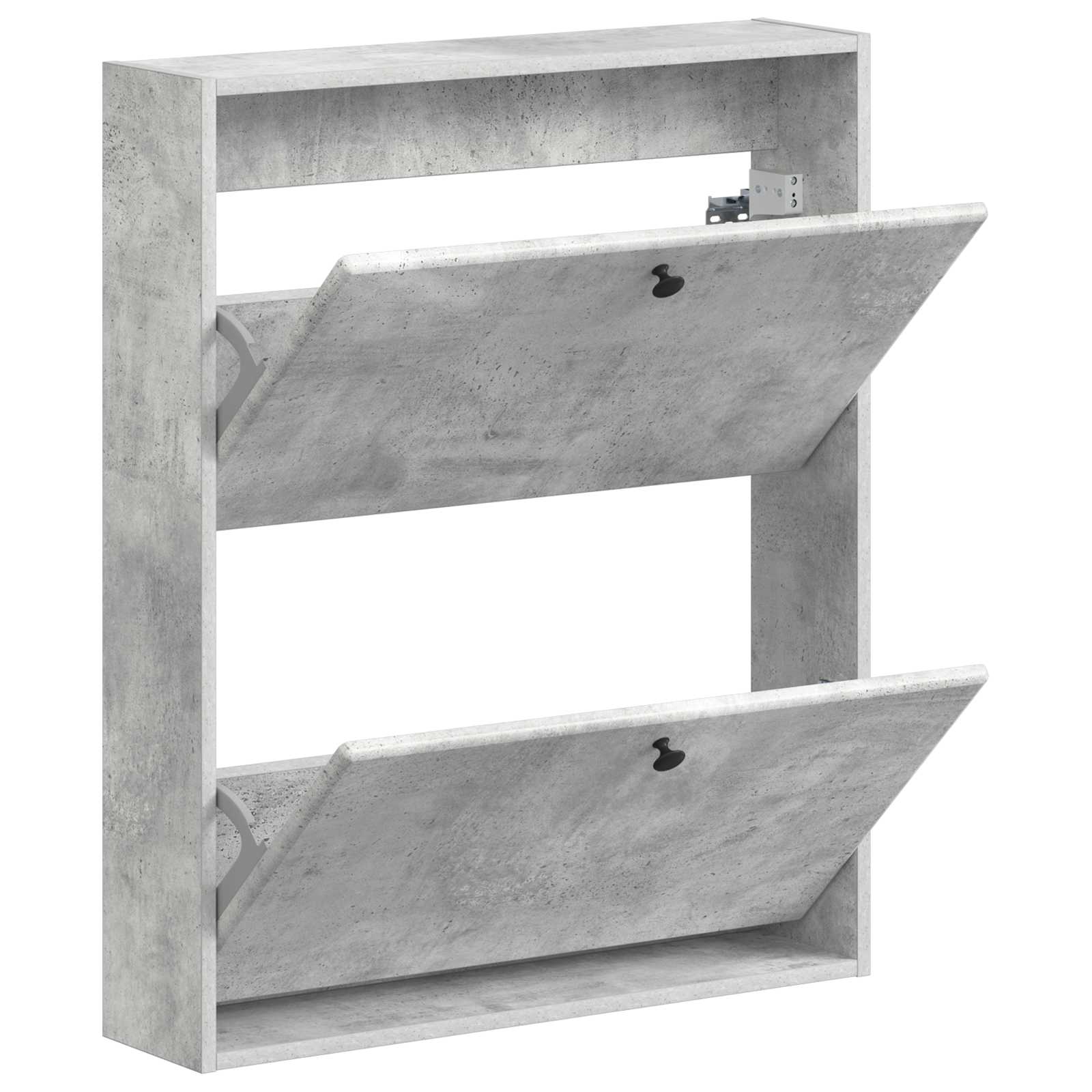 vidaXL Wisząca szafka na buty BREDA 71 x 17 x 86 cm Betonowy szary