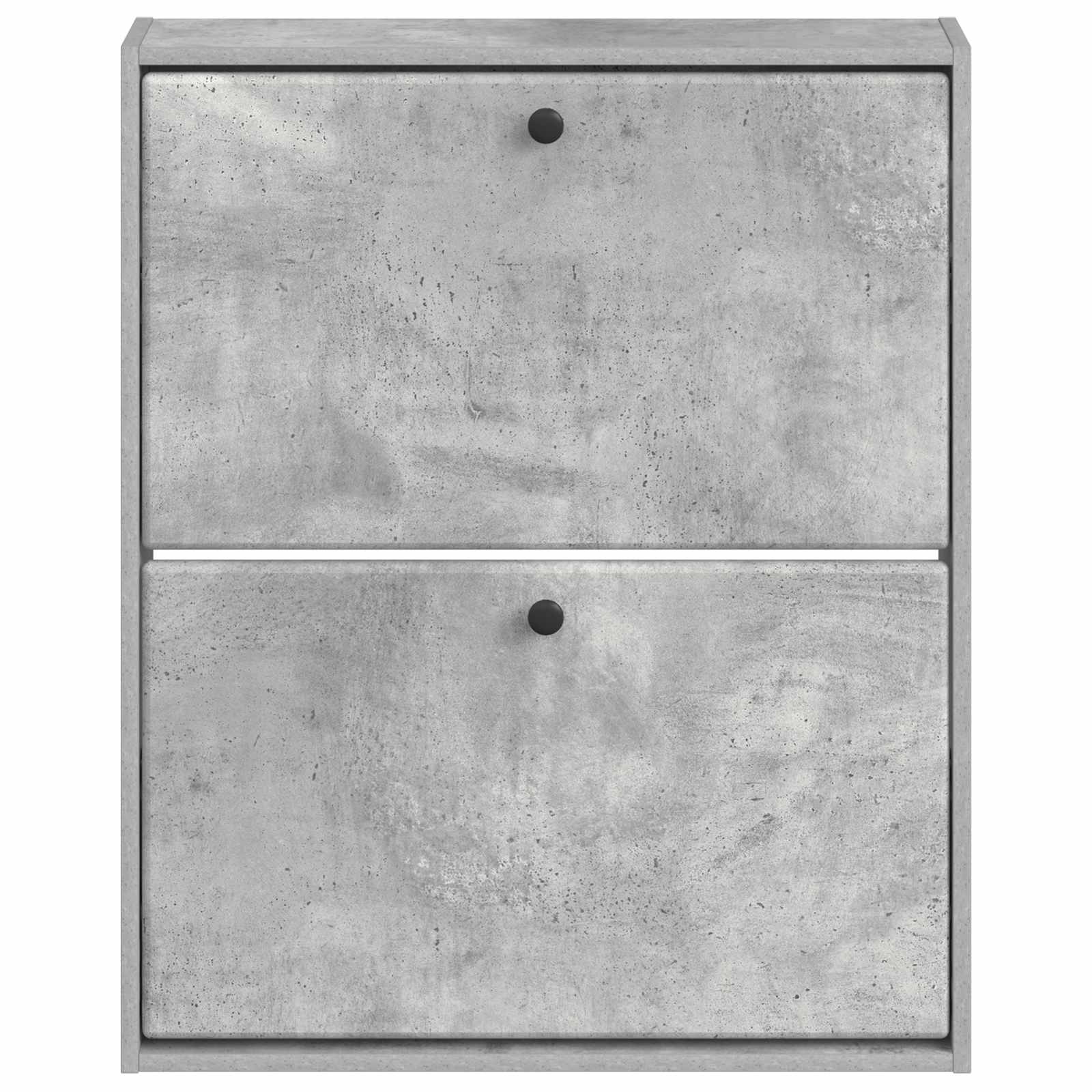 vidaXL Wisząca szafka na buty BREDA 71 x 17 x 86 cm Betonowy szary