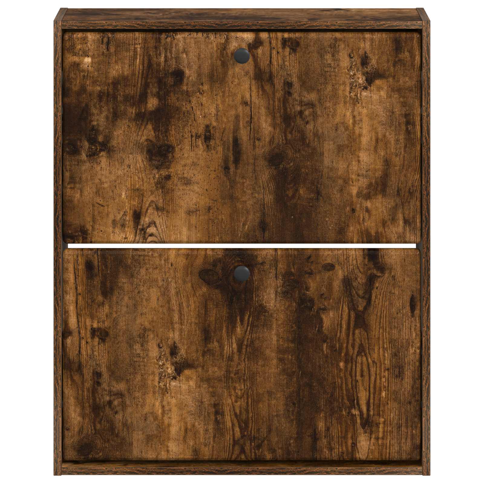 vidaXL Wisząca szafka na buty BREDA 71 x 17 x 86 cm Dąb wędzony
