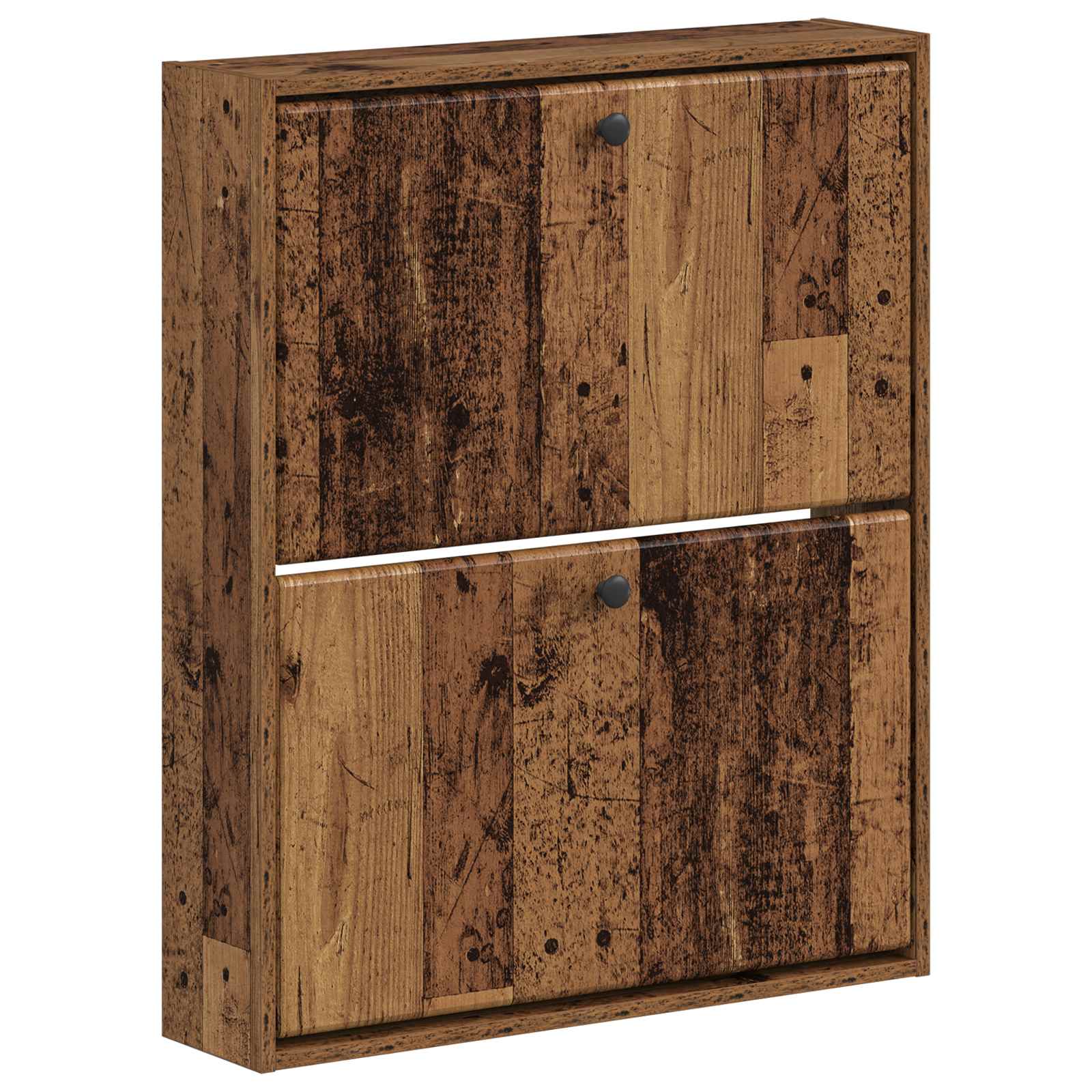 vidaXL Wisząca szafka na buty BREDA 71 x 17 x 86 cm Stare drewno