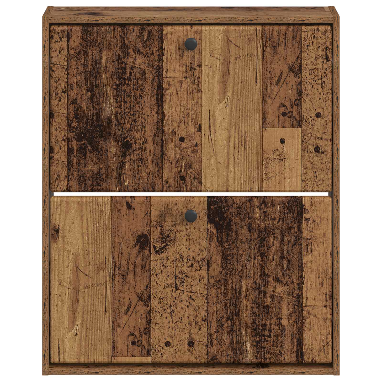 vidaXL Wisząca szafka na buty BREDA 71 x 17 x 86 cm Stare drewno