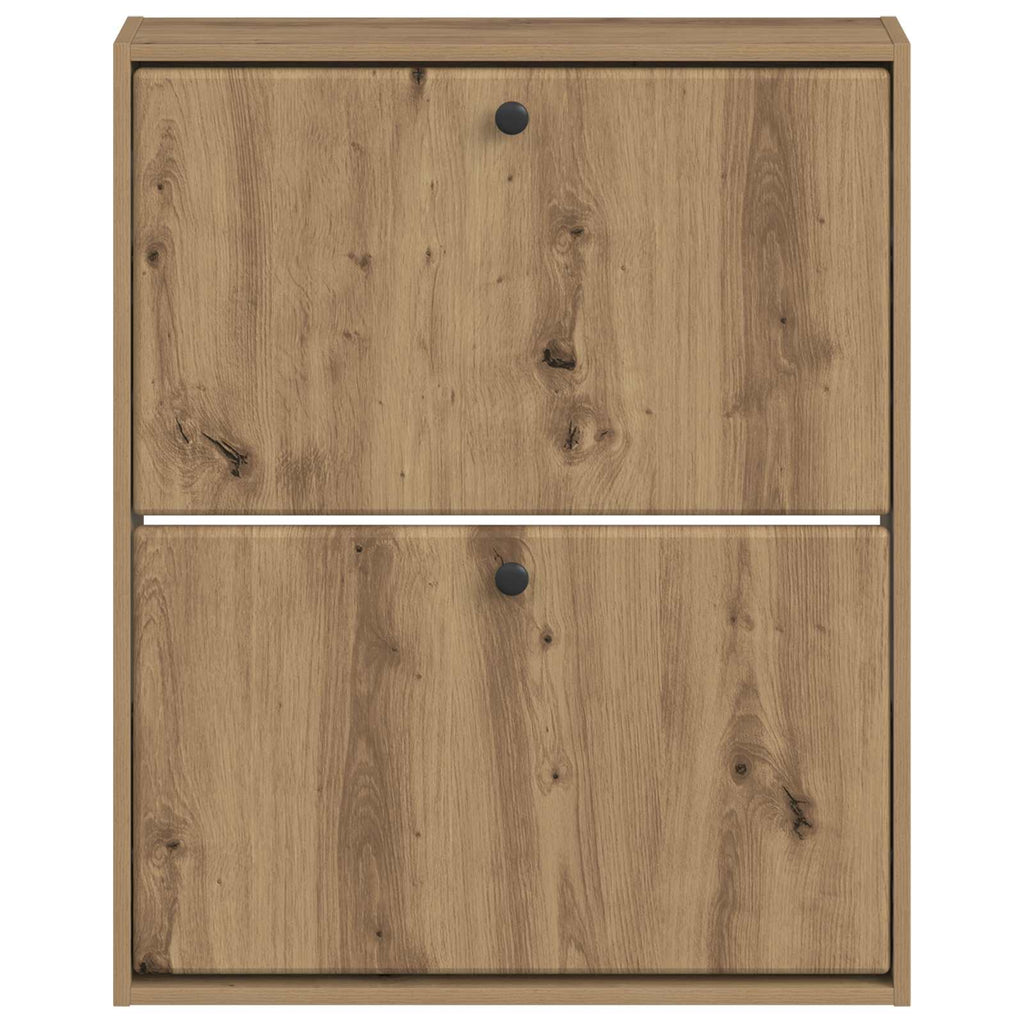 vidaXL Wisząca szafka na buty BREDA 71 x 17 x 86 cm Dąb artisan