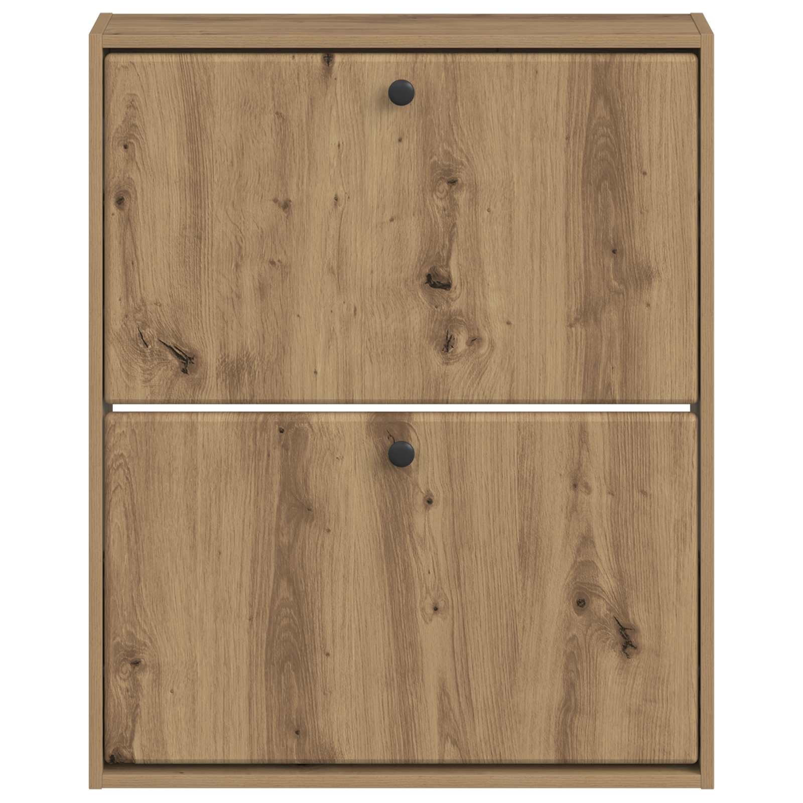 vidaXL Wisząca szafka na buty BREDA 71 x 17 x 86 cm Dąb artisan