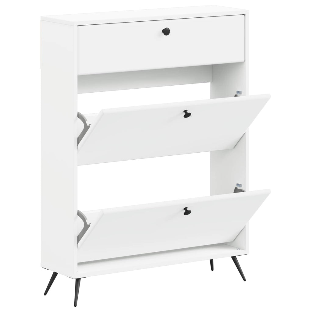 vidaXL Szafka na buty BREDA 78 x 24 x 103 cm Drewno inżynieryjne Biały