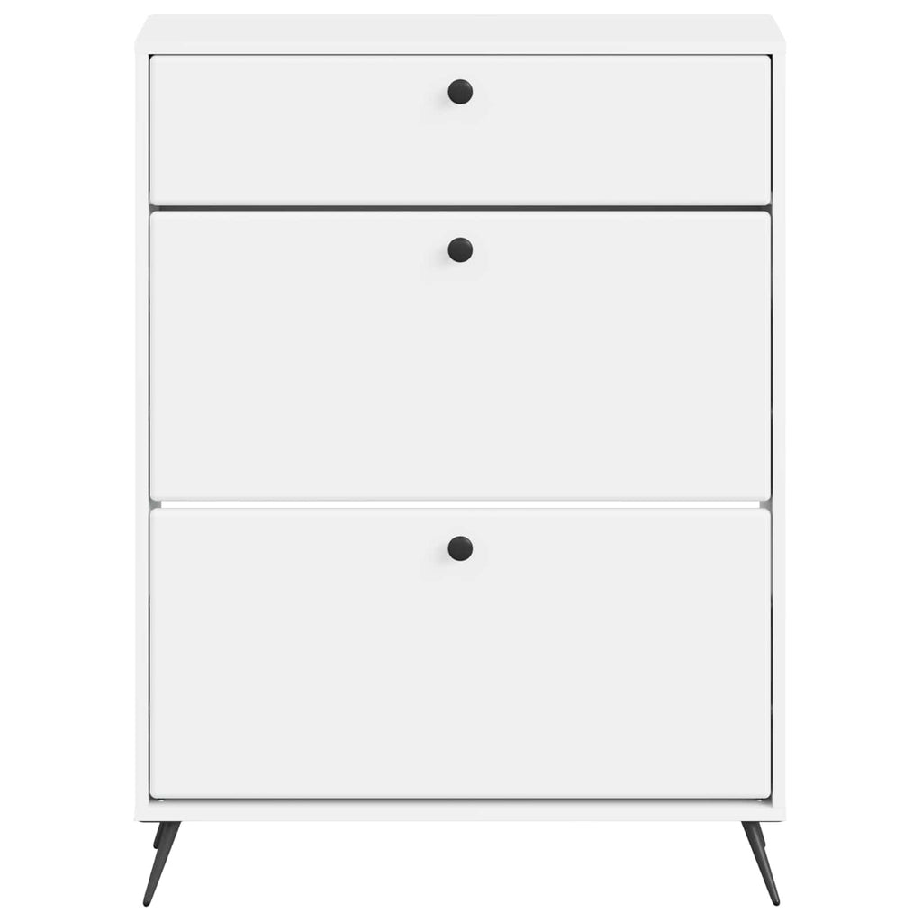 vidaXL Szafka na buty BREDA 78 x 24 x 103 cm Drewno inżynieryjne Biały