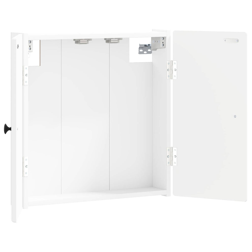 vidaXL Szafka na tarczę do rzutków BREDA Biały 52,5 x 10,5 x 53,5 cm
