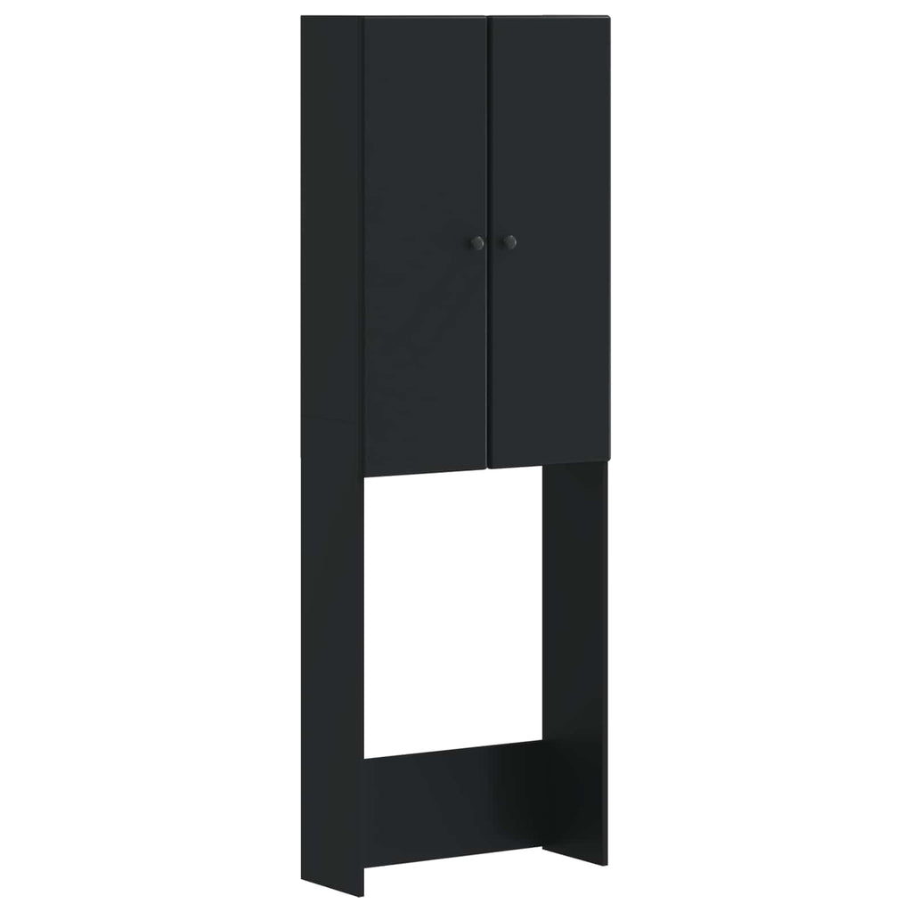 vidaXL Szafka toaletowa BREDA Czarny 66 x 25,5 x 190 cm