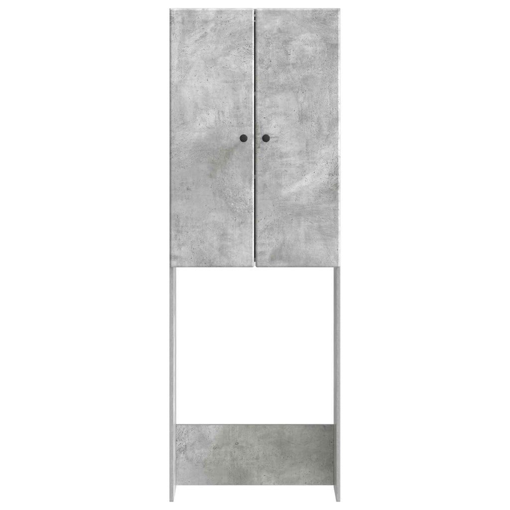 vidaXL Szafka toaletowa BREDA Betonowy szary 66 x 25,5 x 190 cm