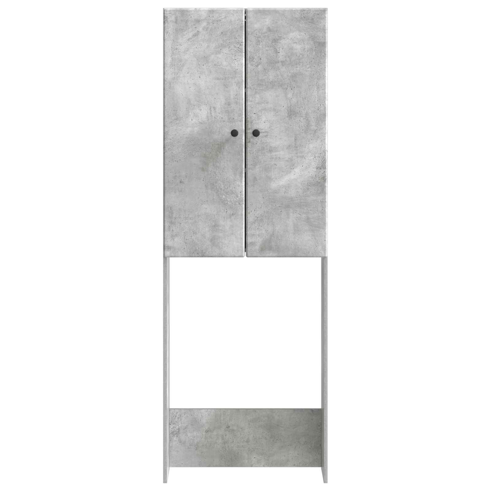 vidaXL Szafka toaletowa BREDA Betonowy szary 66 x 25,5 x 190 cm