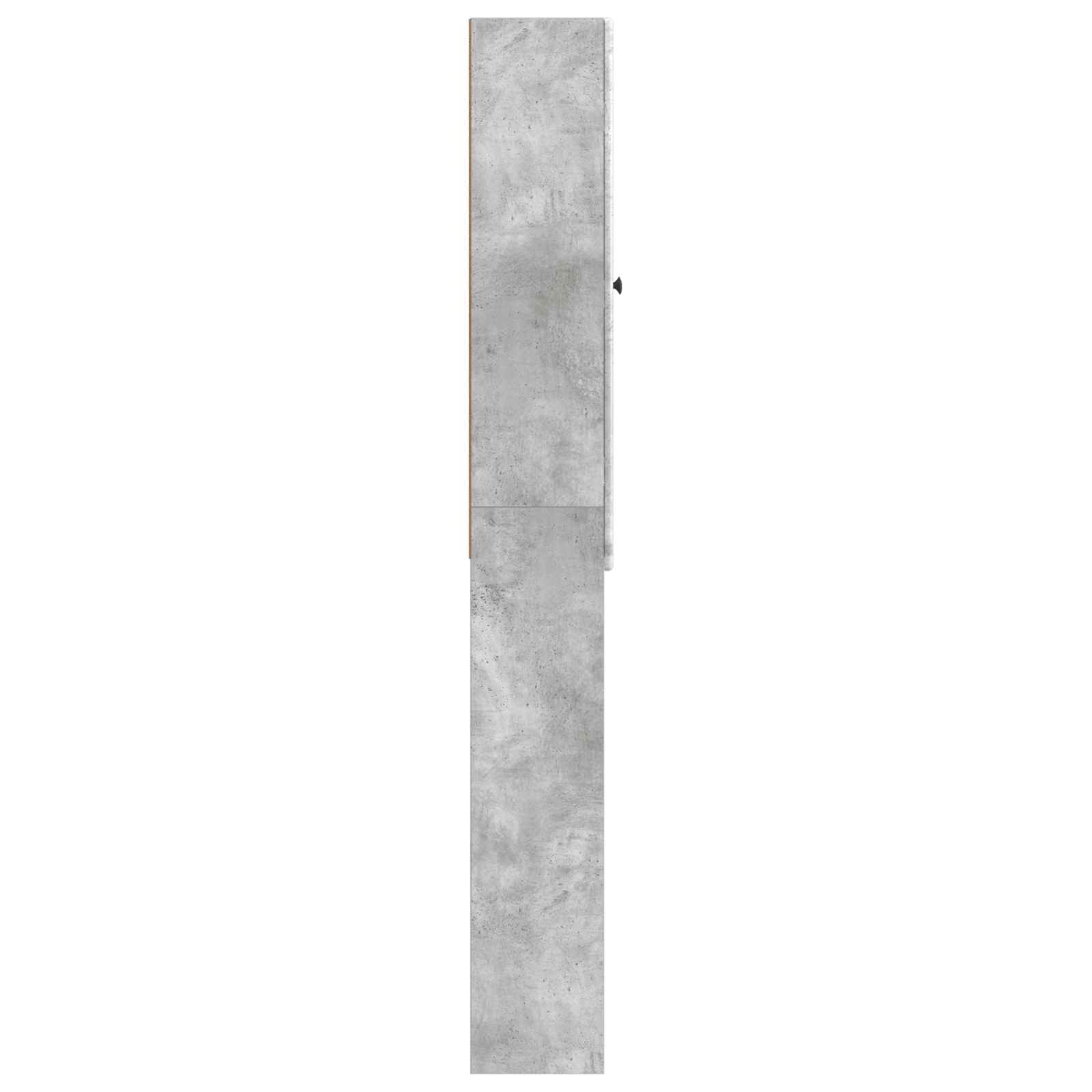 vidaXL Szafka toaletowa BREDA Betonowy szary 66 x 25,5 x 190 cm