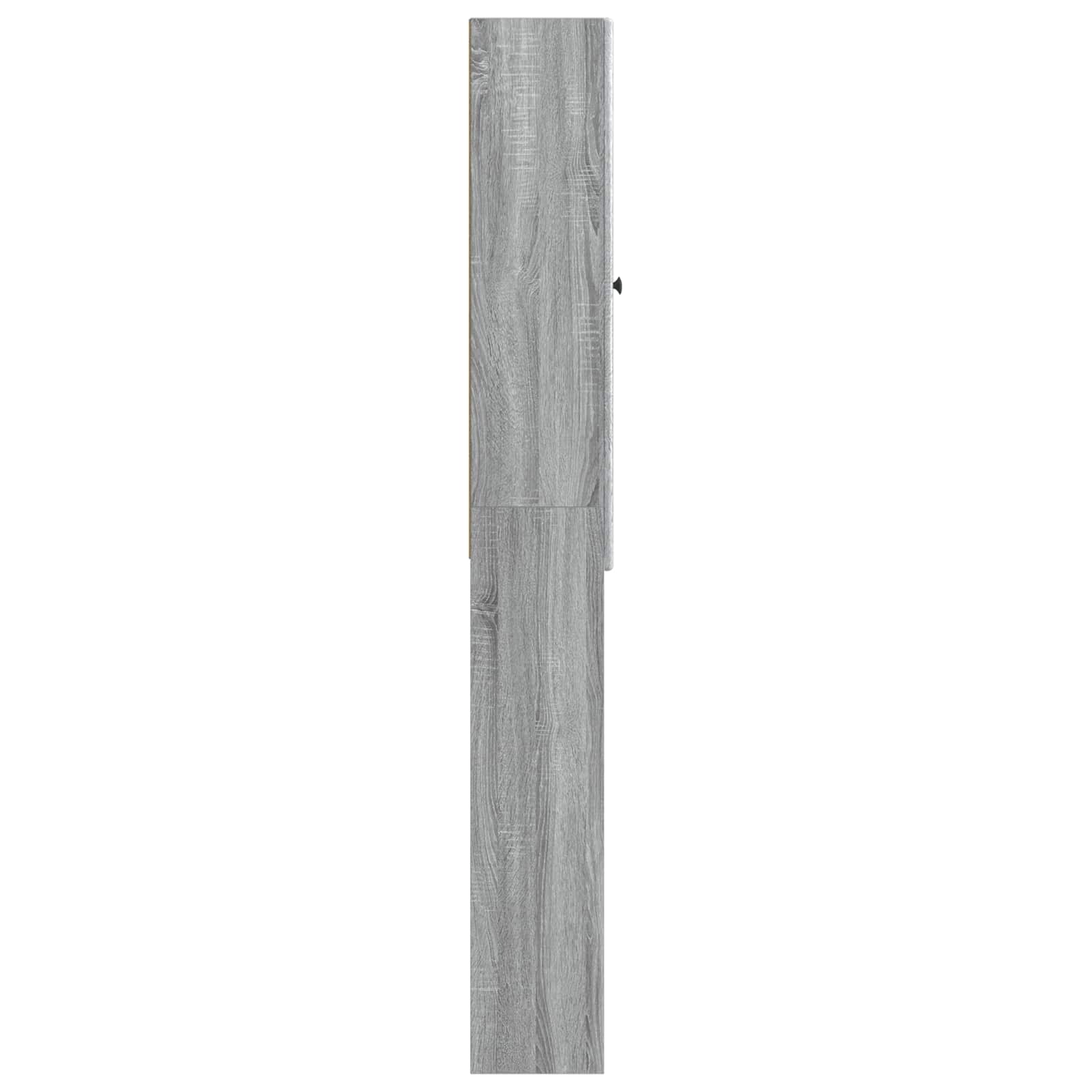 vidaXL Szafka toaletowa BREDA Szary Sonoma 66 x 25,5 x 190 cm
