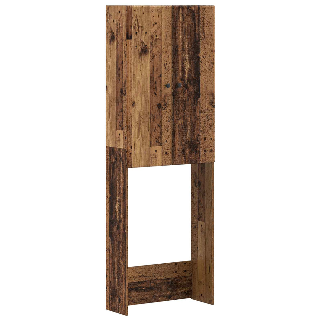 vidaXL Szafka toaletowa BREDA Stare drewno 66 x 25,5 x 190 cm