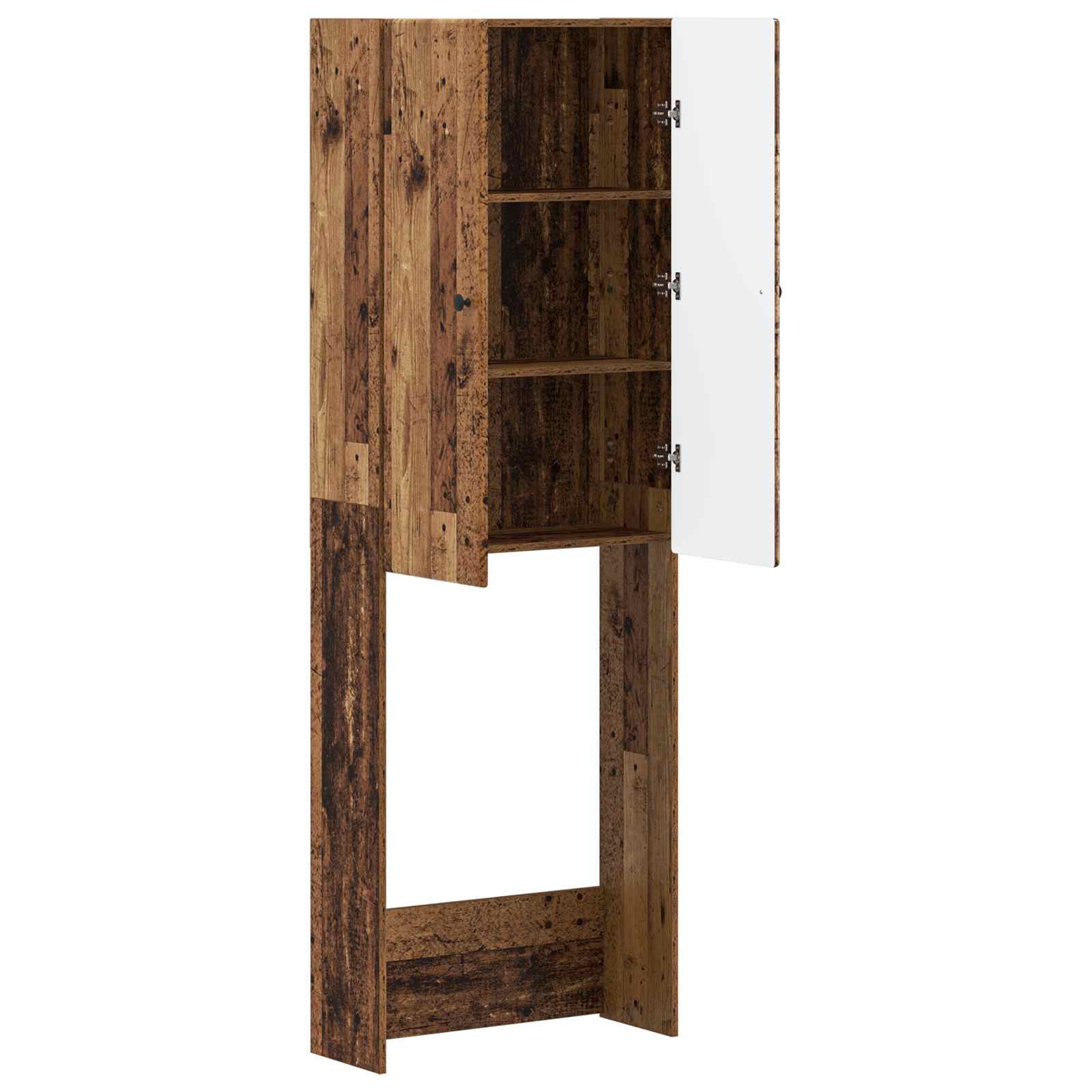 vidaXL Szafka toaletowa BREDA Stare drewno 66 x 25,5 x 190 cm