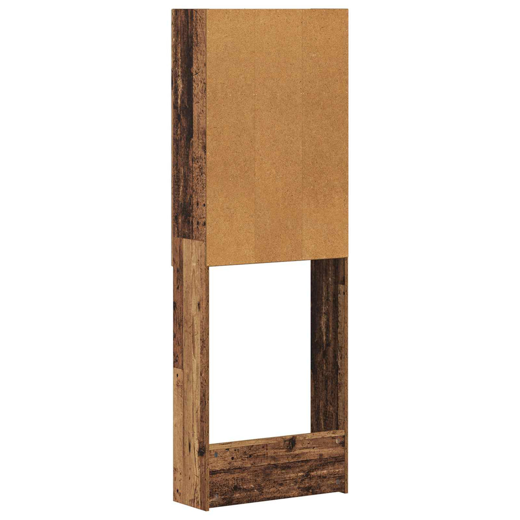 vidaXL Szafka toaletowa BREDA Stare drewno 66 x 25,5 x 190 cm