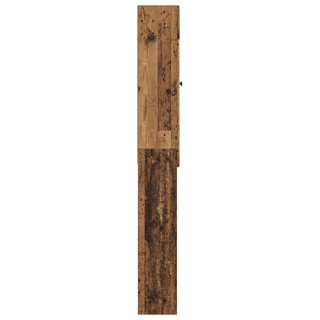 vidaXL Szafka toaletowa BREDA Stare drewno 66 x 25,5 x 190 cm