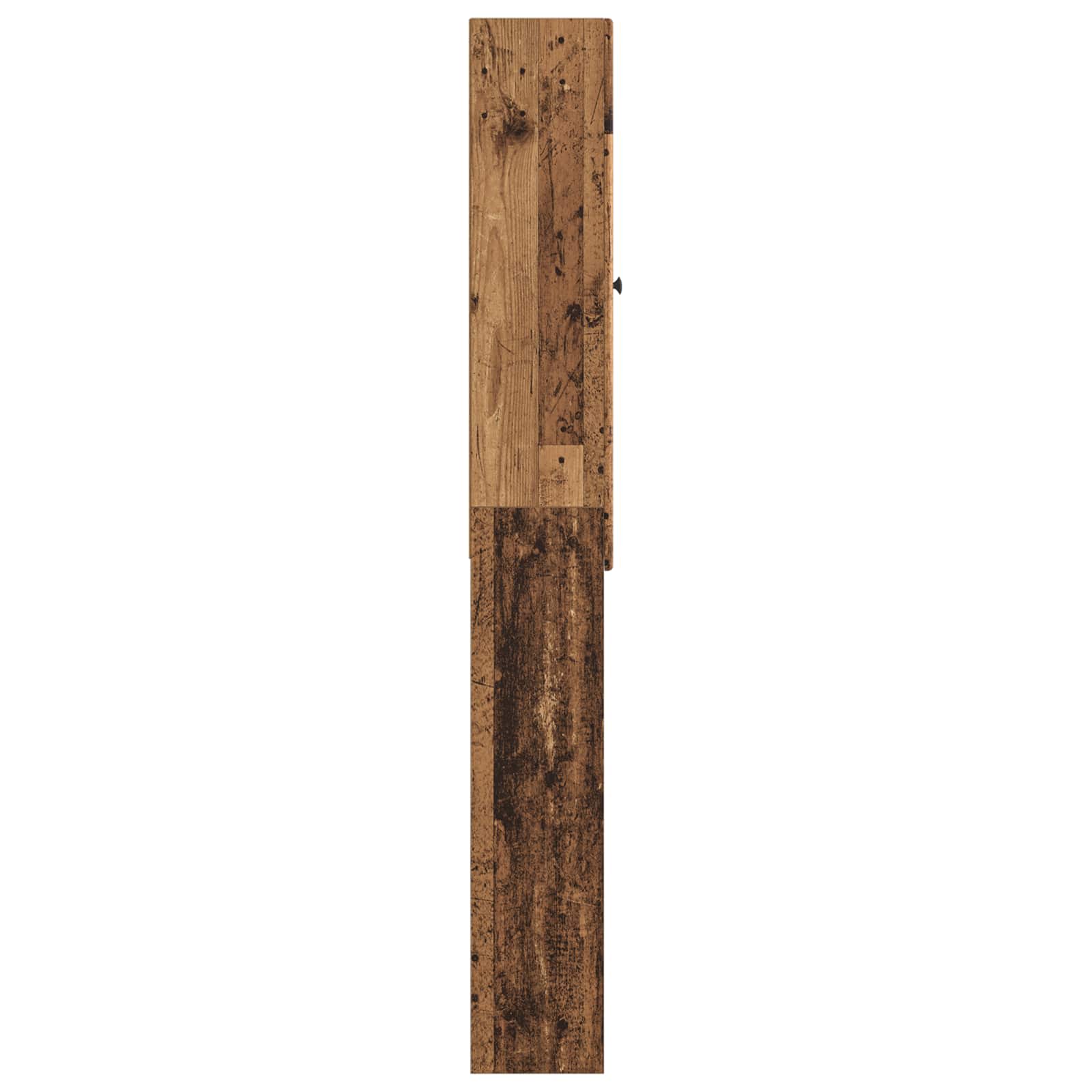 vidaXL Szafka toaletowa BREDA Stare drewno 66 x 25,5 x 190 cm