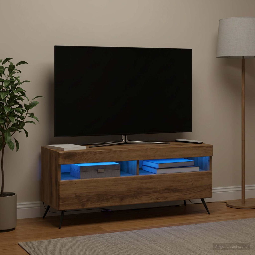 vidaXL Szafka na Telewizor LED Dąb artisan Drewno inżynieryjne