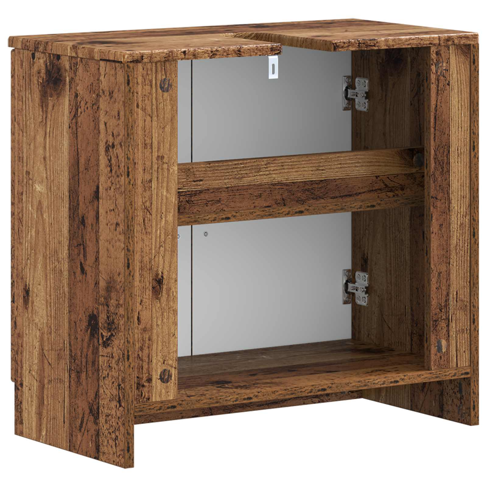vidaXL Szafka pod umywalkę UTRECHT Stare drewno 59,5 x 31,5 x 59 cm