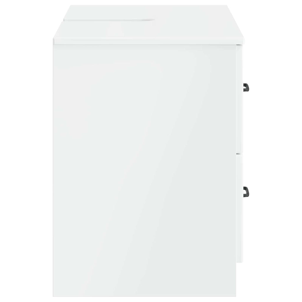vidaXL Szafka pod umywalkę UTRECHT Biały wysoki połysk 82 x 41 x 56 cm