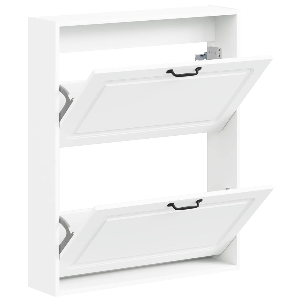 vidaXL Wisząca szafka na buty UTRECHT 71 x 17 x 86 cm Biały