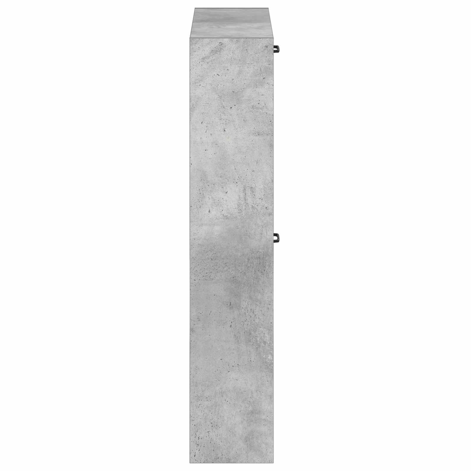 vidaXL Wisząca szafka na buty UTRECHT 71 x 17 x 86 cm Betonowy szary
