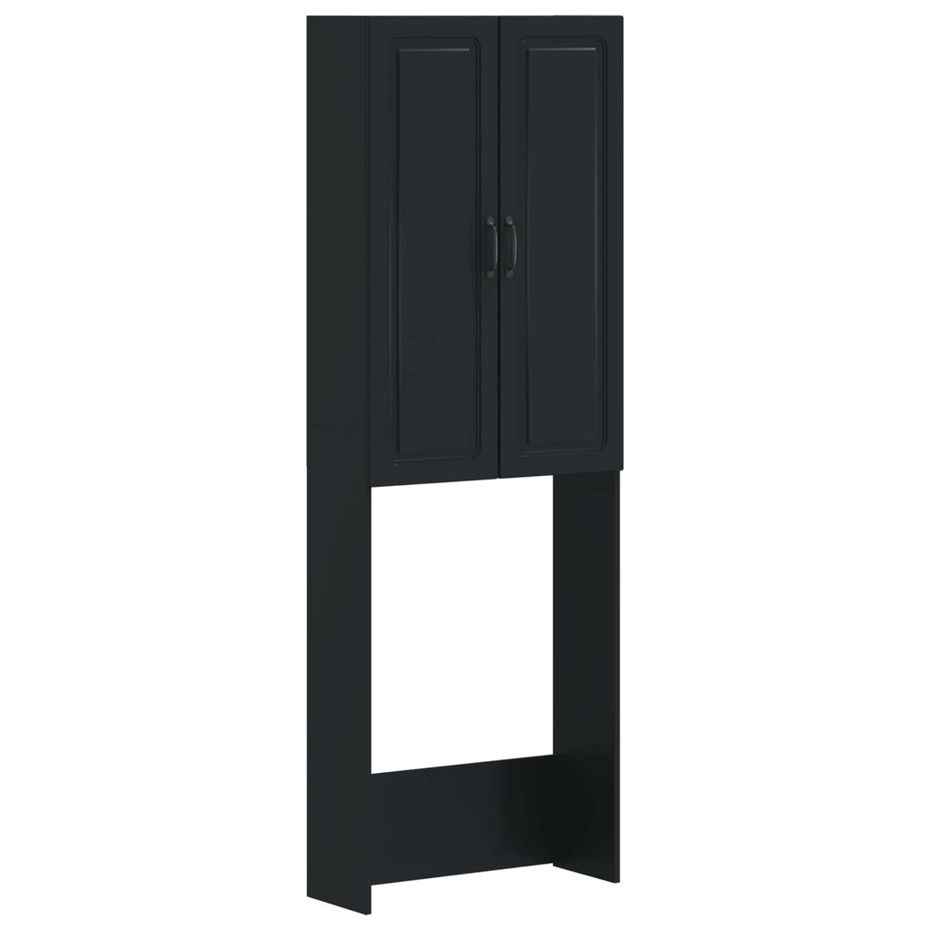 vidaXL Szafka toaletowa UTRECHT Czarny 66 x 25,5 x 190 cm