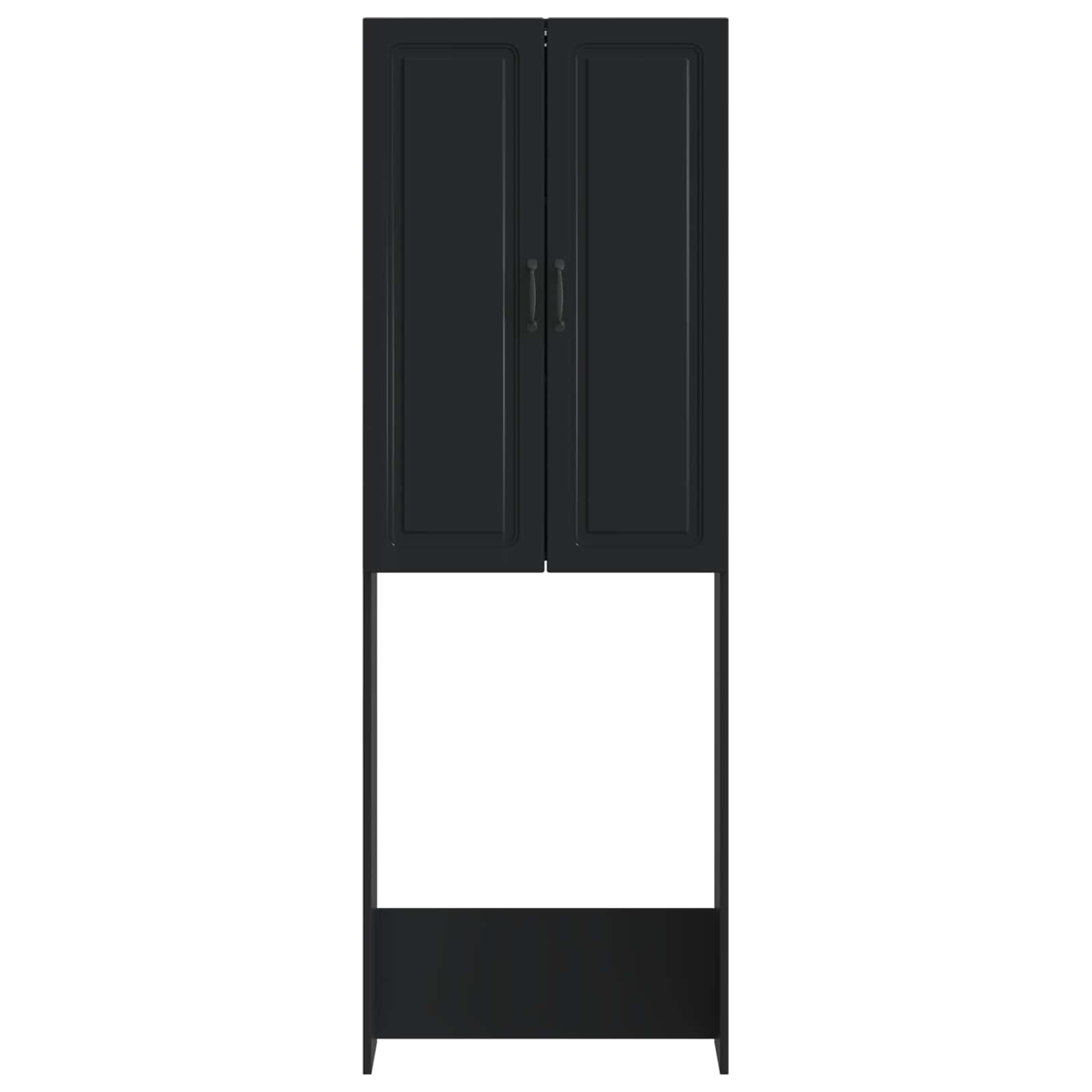 vidaXL Szafka toaletowa UTRECHT Czarny 66 x 25,5 x 190 cm