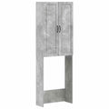 vidaXL Szafka toaletowa UTRECHT Betonowy szary 66 x 25,5 x 190 cm
