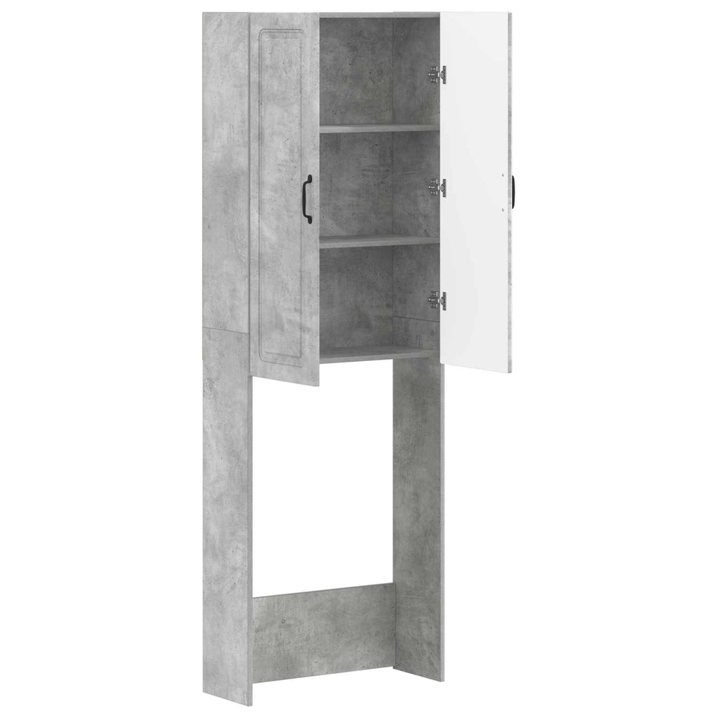 vidaXL Szafka toaletowa UTRECHT Betonowy szary 66 x 25,5 x 190 cm