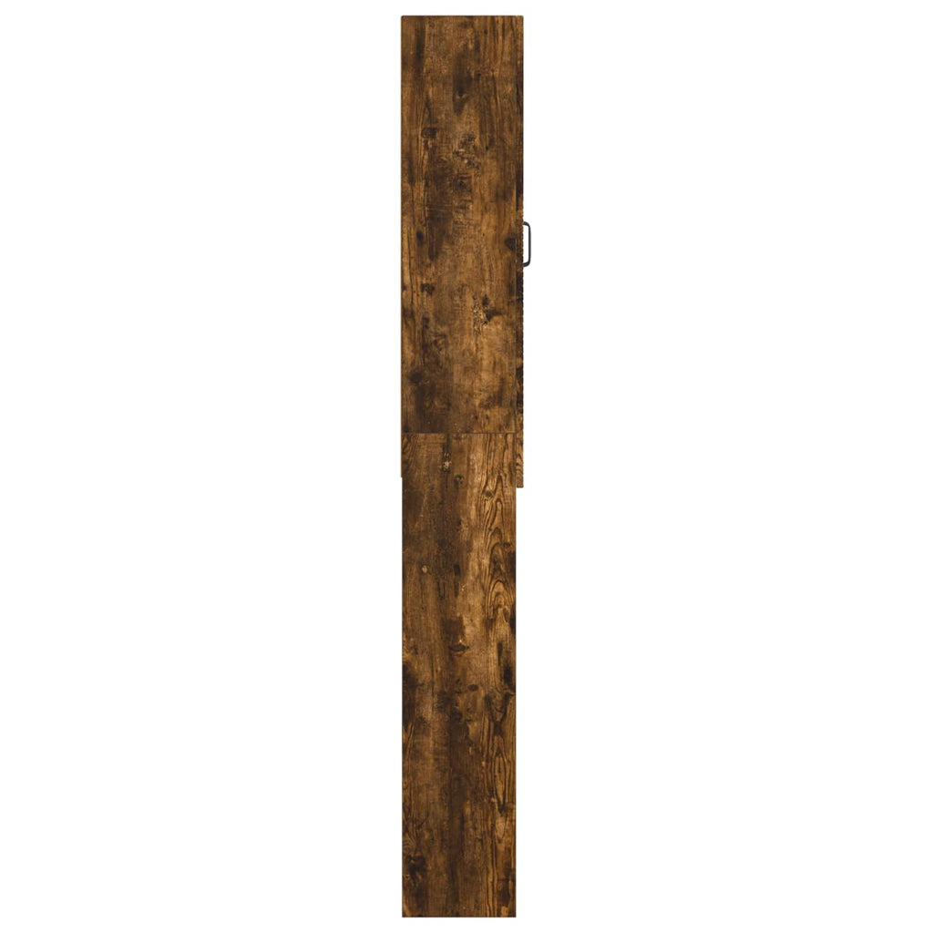 vidaXL Szafka toaletowa UTRECHT Dąb wędzony 66 x 25,5 x 190 cm