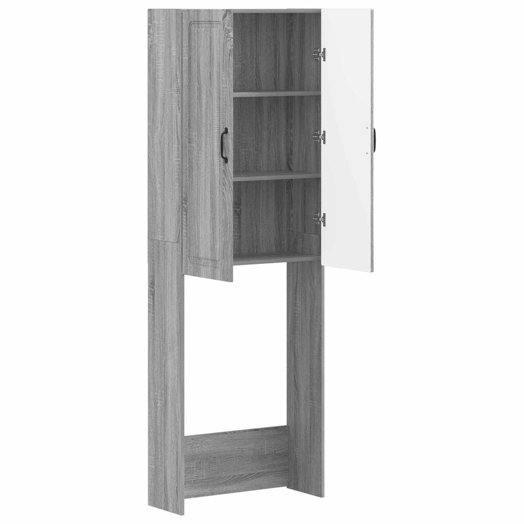 vidaXL Szafka toaletowa UTRECHT Szary Sonoma 66 x 25,5 x 190 cm