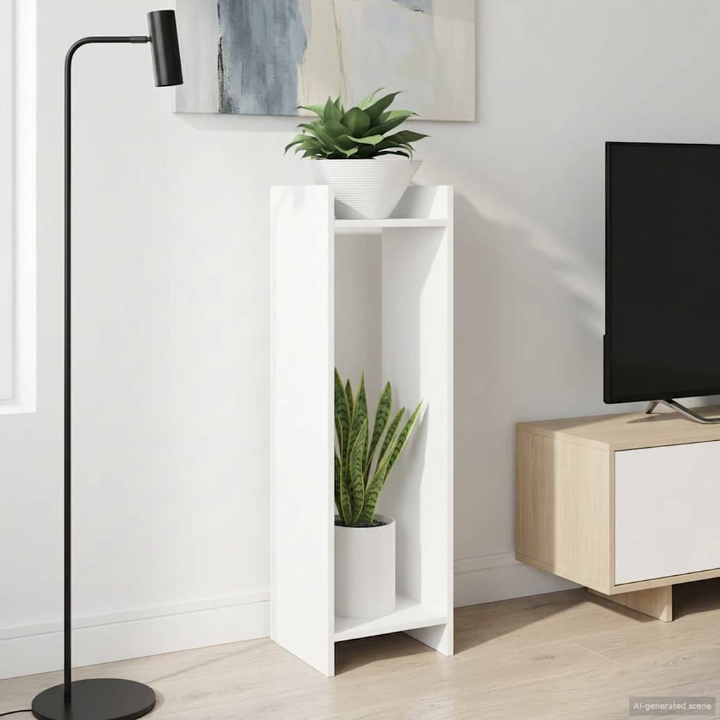 vidaXL Stojak na rośliny Biały 30 x 30 x 100 cm Drewno inżynieryjne