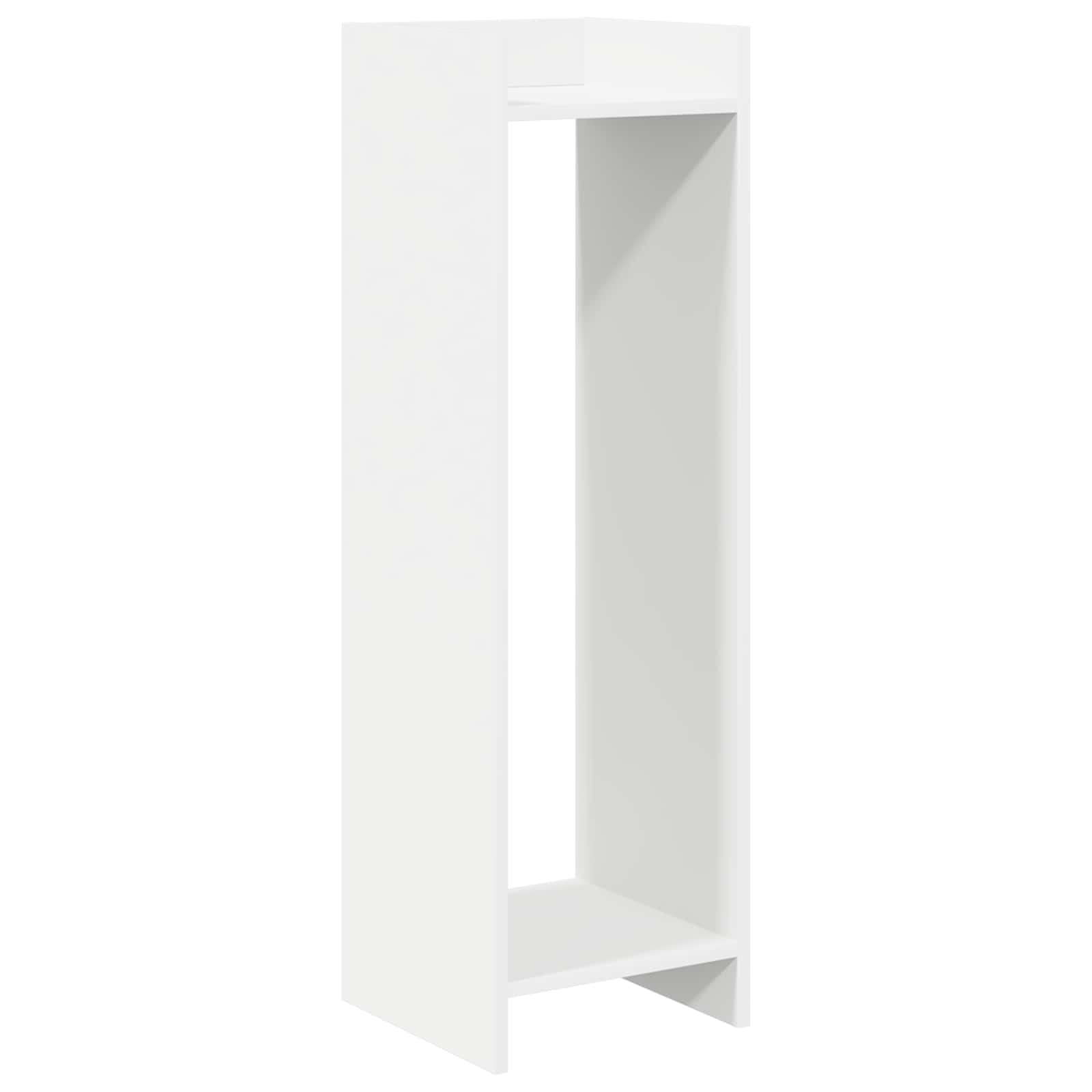 vidaXL Stojak na rośliny z półką 2 pcs Biały 30 x 30 x 100 cm