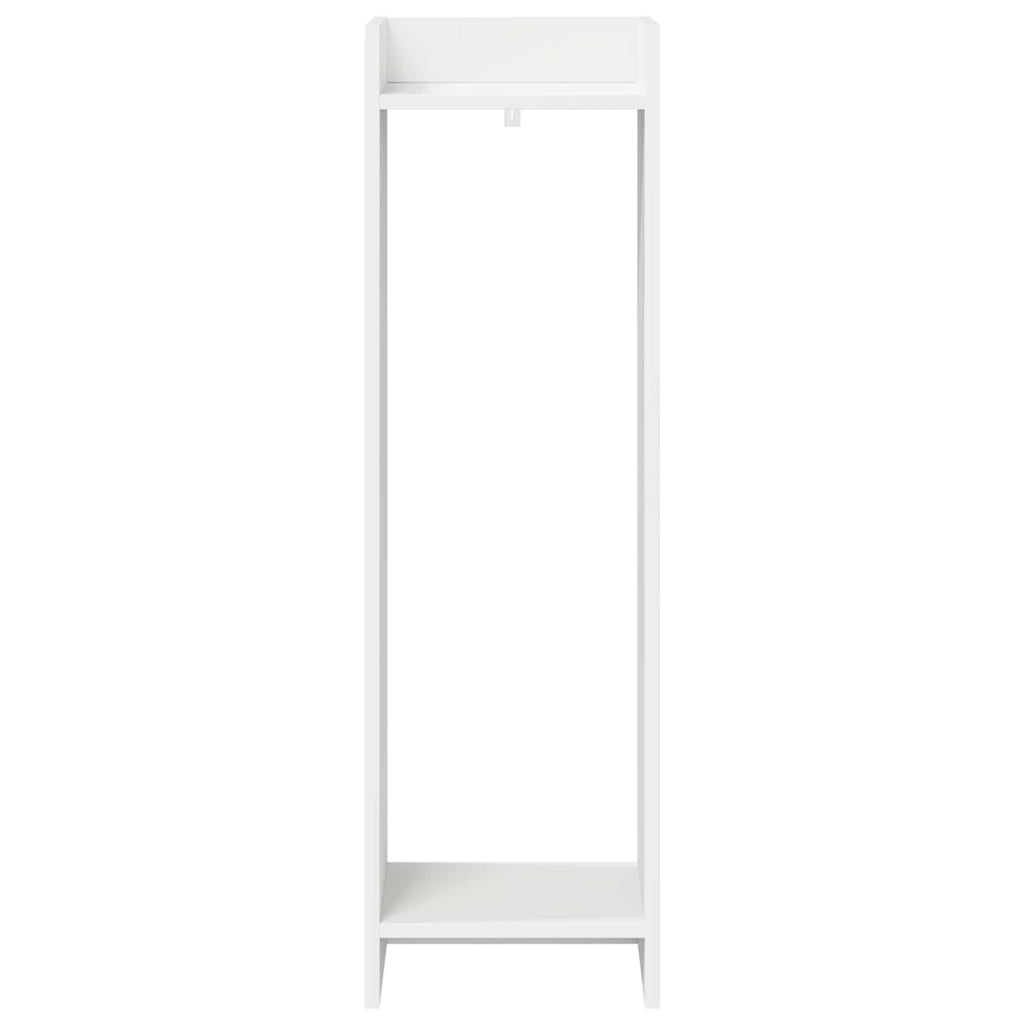 vidaXL Stojak na rośliny z półką 2 pcs Biały 30 x 30 x 100 cm